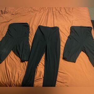 Black Maternity Leggings and Shorts Bundle